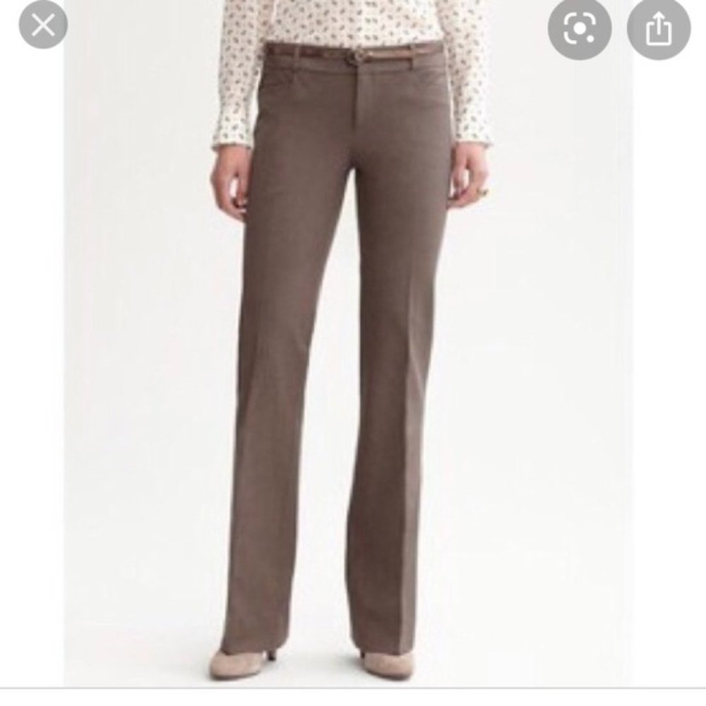 Banana Republic Jackson Fit Brown Wool Trouser Pants